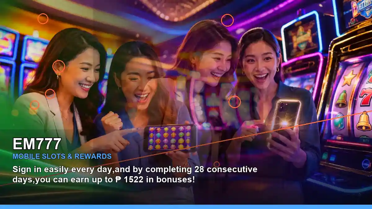 EM777 fruit slot games information for Philippine users, featuring reel-based casino-style entertainment