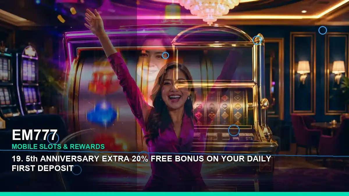EM777 mobile casino app shown in a close-up right-side layout for Philippine players